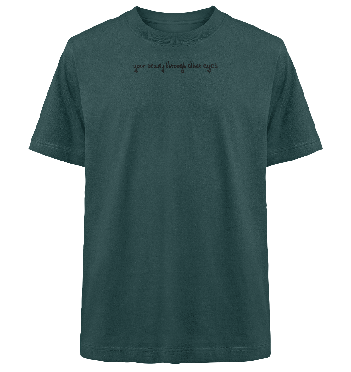 "Broken Wings, Healing Heart" - Heavy Oversized Organic Shirt - your beauty through other eyes