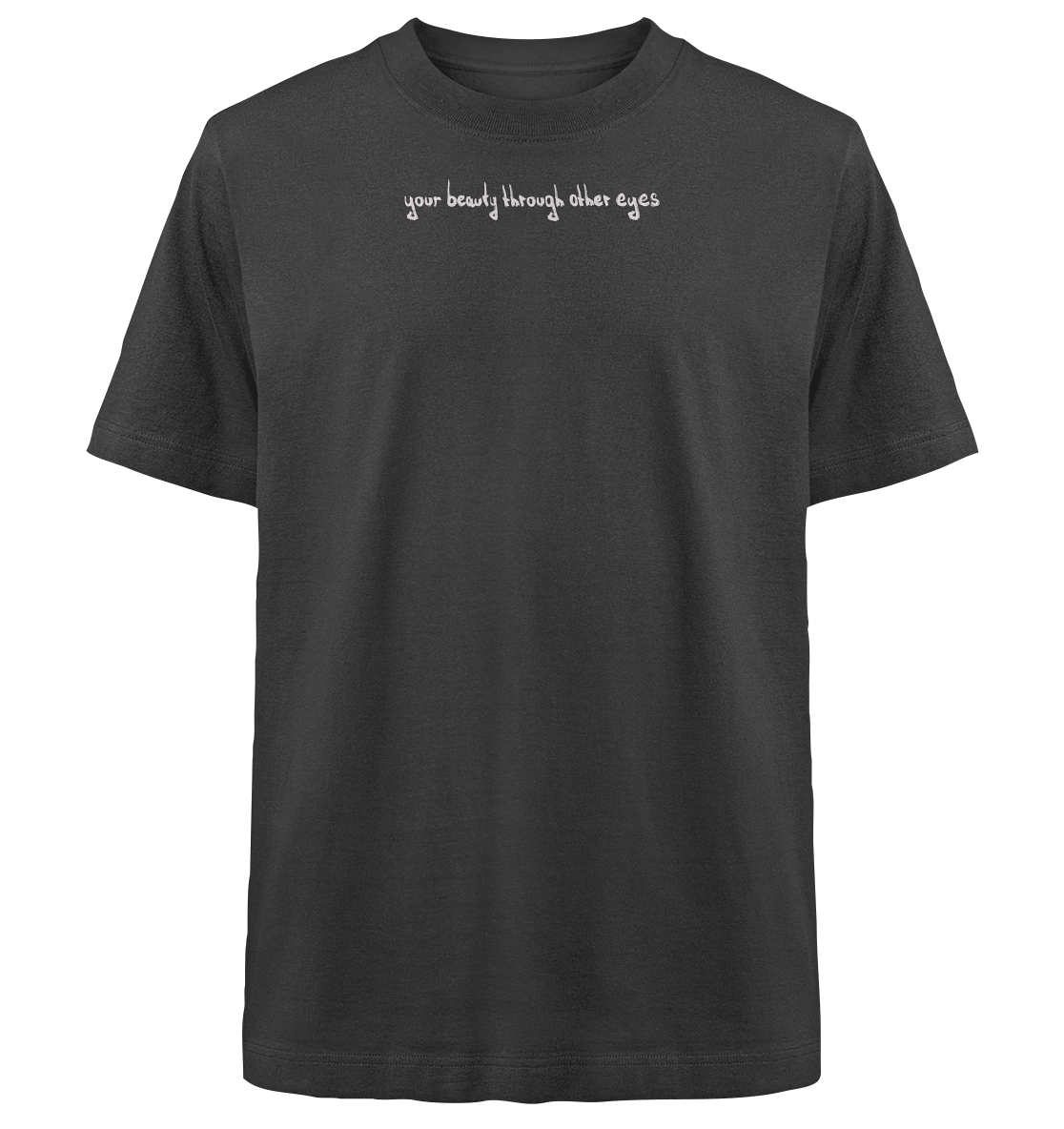 "Broken Wings, Healing Heart" - Heavy Oversized Organic Shirt - your beauty through other eyes