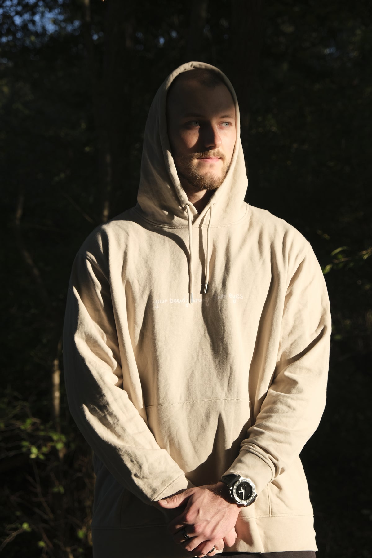 Organic Hoodie - "Whisper of Transformation" - Organic Hoodie - your beauty through other eyes