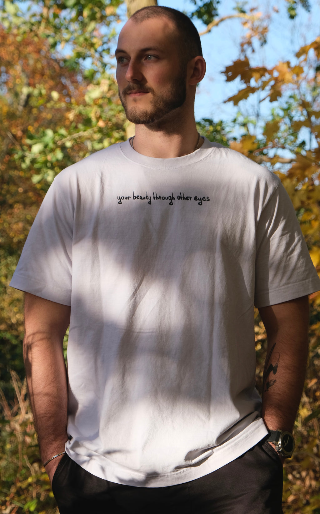 "Broken Wings, Healing Heart" - Heavy Oversized Organic Shirt - your beauty through other eyes