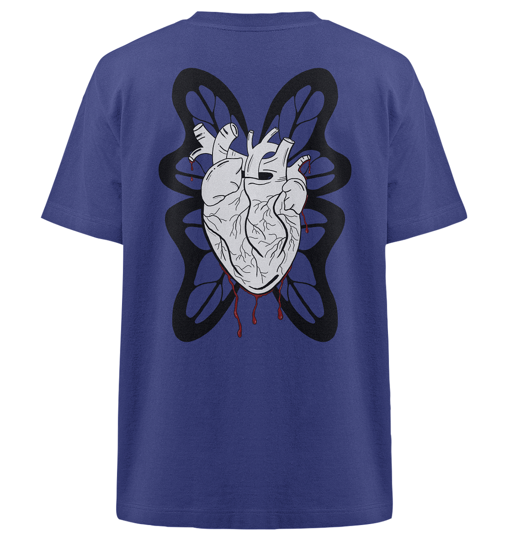 "Broken Wings, Healing Heart" - Heavy Oversized Organic Shirt - your beauty through other eyes