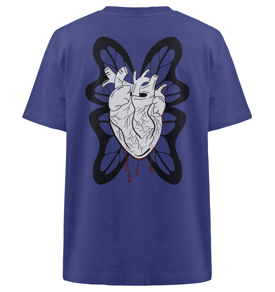 "Broken Wings, Healing Heart" - Heavy Oversized Organic Shirt - your beauty through other eyes