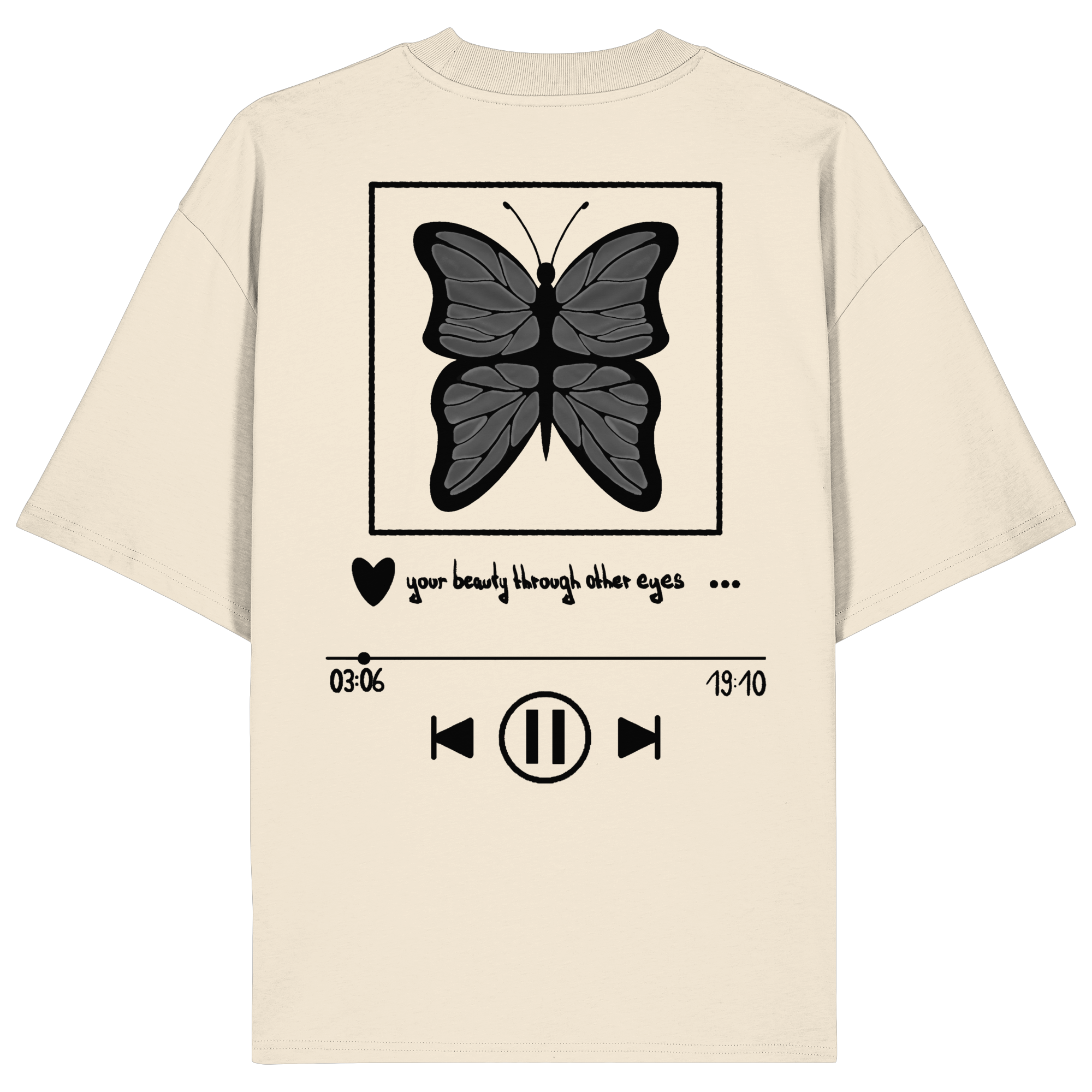 the song of inner beauty - Organic Oversize Shirt