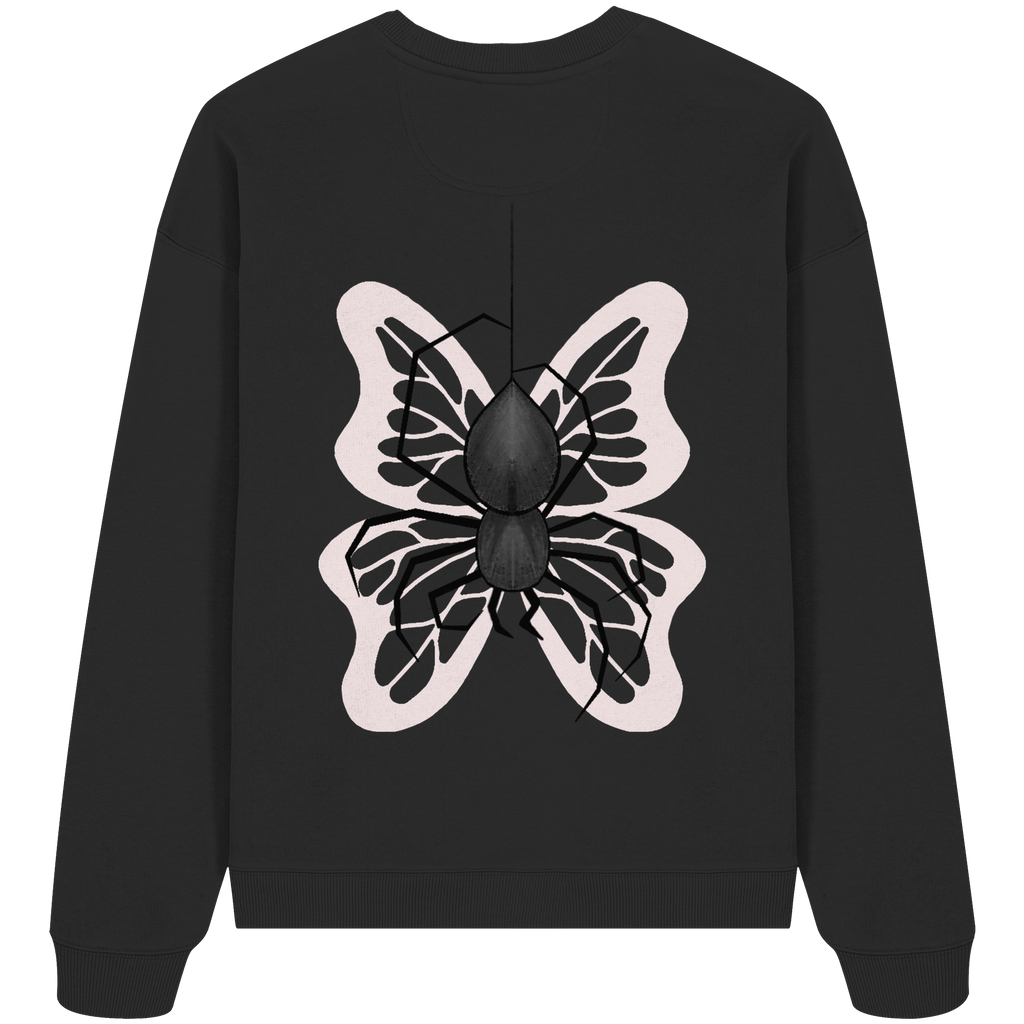 Sweater "Healing Web"  - Organic Oversize Sweatshirt - your beauty through other eyes