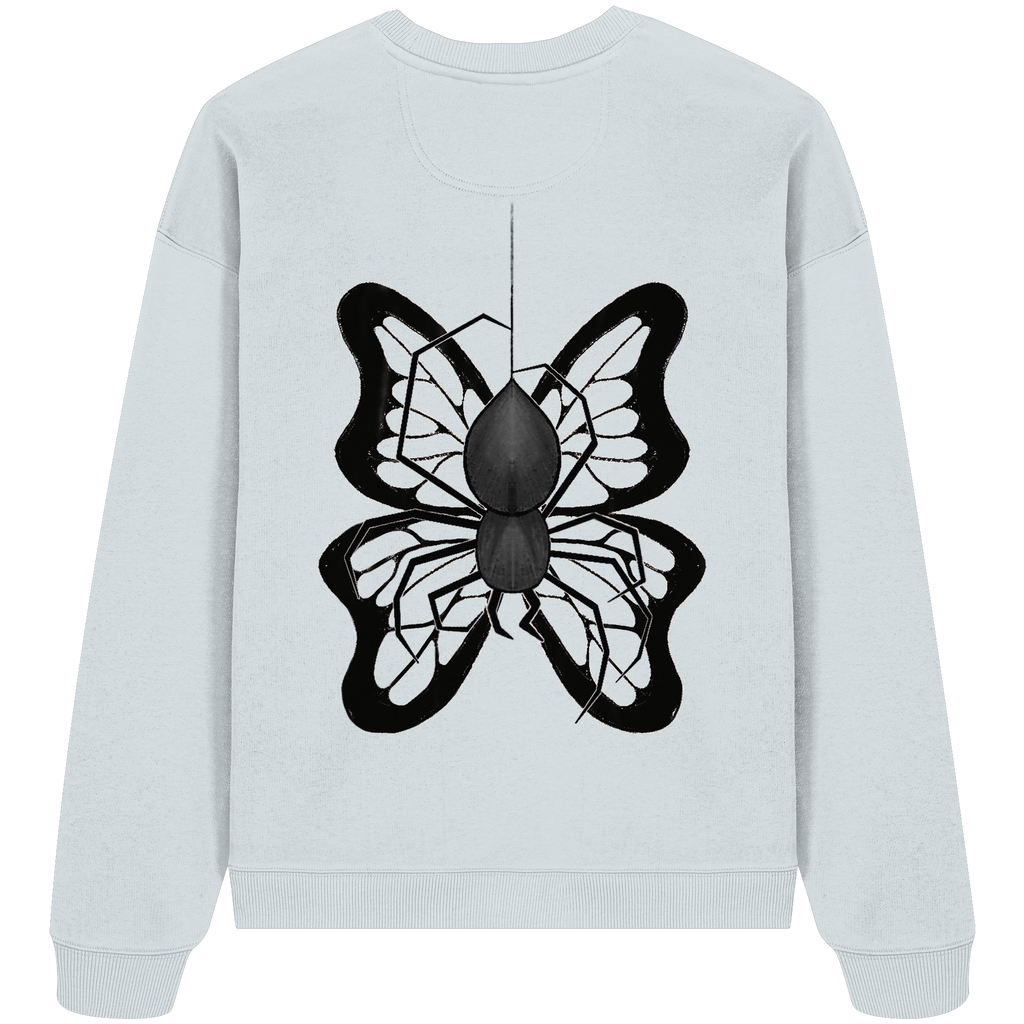 Sweater "Healing Web"  - Organic Oversize Sweatshirt - your beauty through other eyes