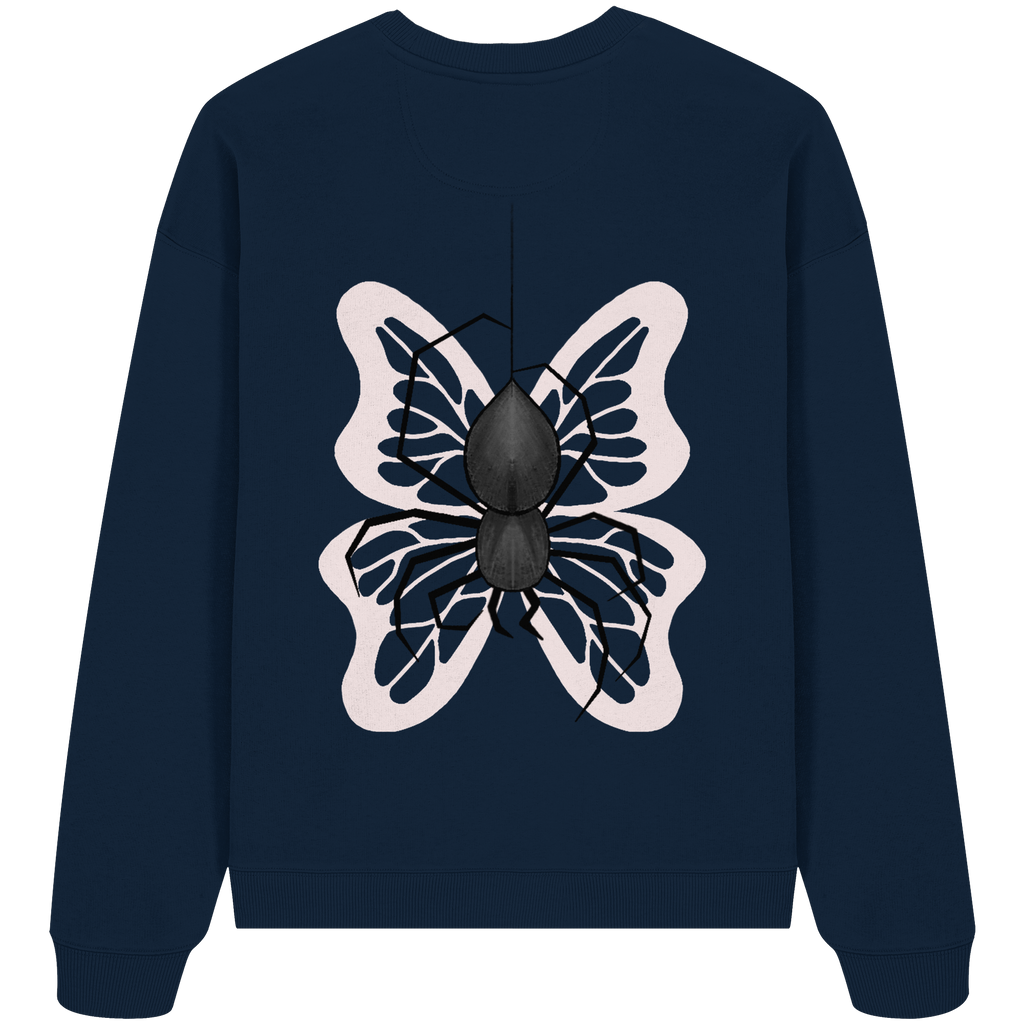 Sweater "Healing Web"  - Organic Oversize Sweatshirt - your beauty through other eyes