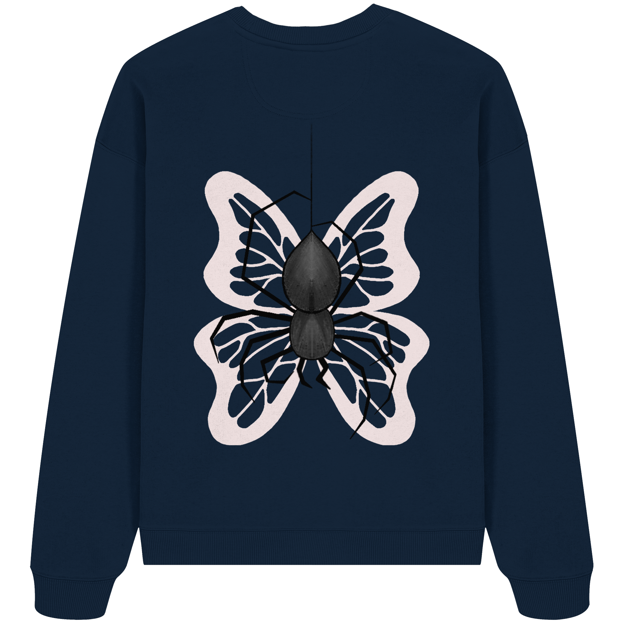 Sweater "Healing Web"  - Organic Oversize Sweatshirt - your beauty through other eyes