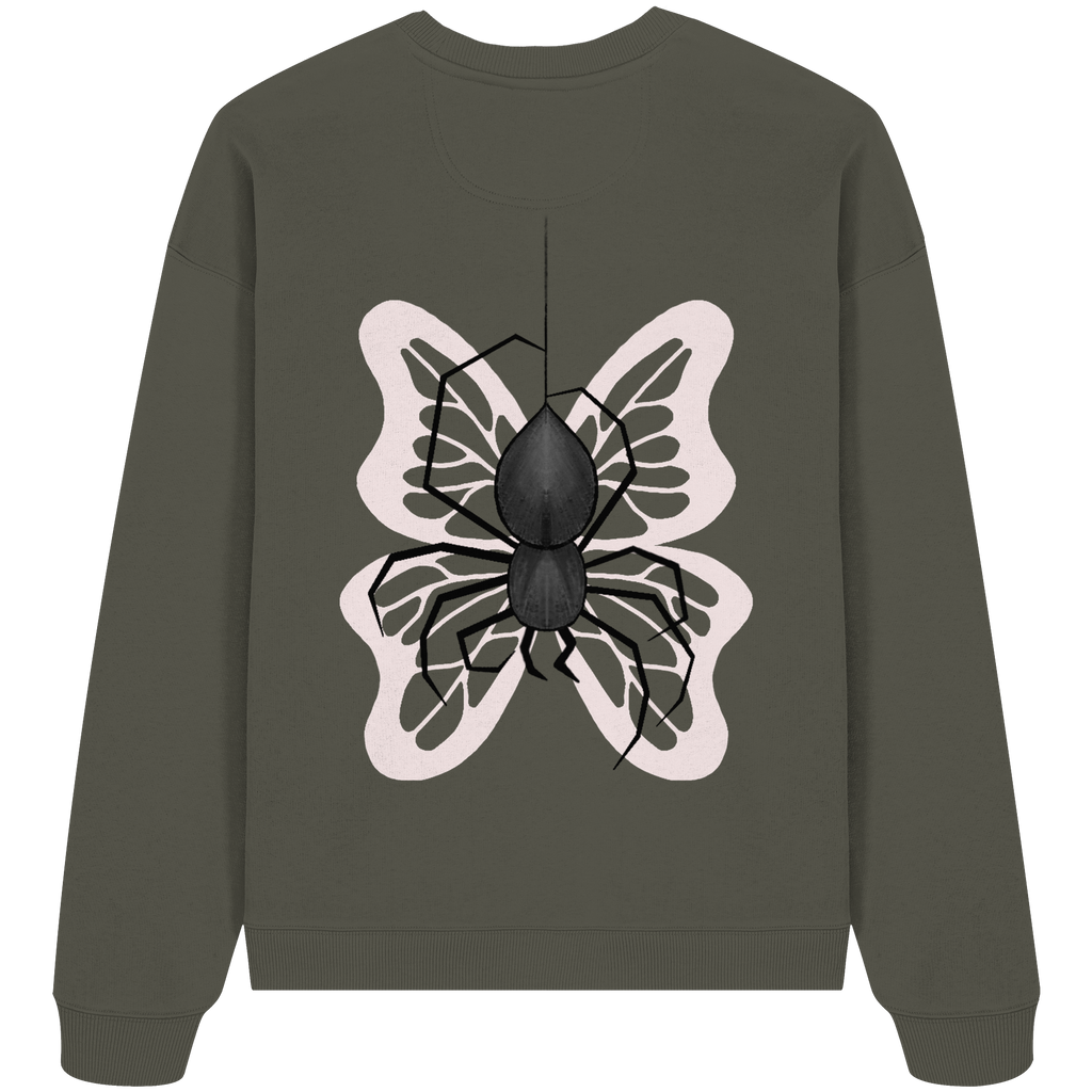 Sweater "Healing Web"  - Organic Oversize Sweatshirt - your beauty through other eyes
