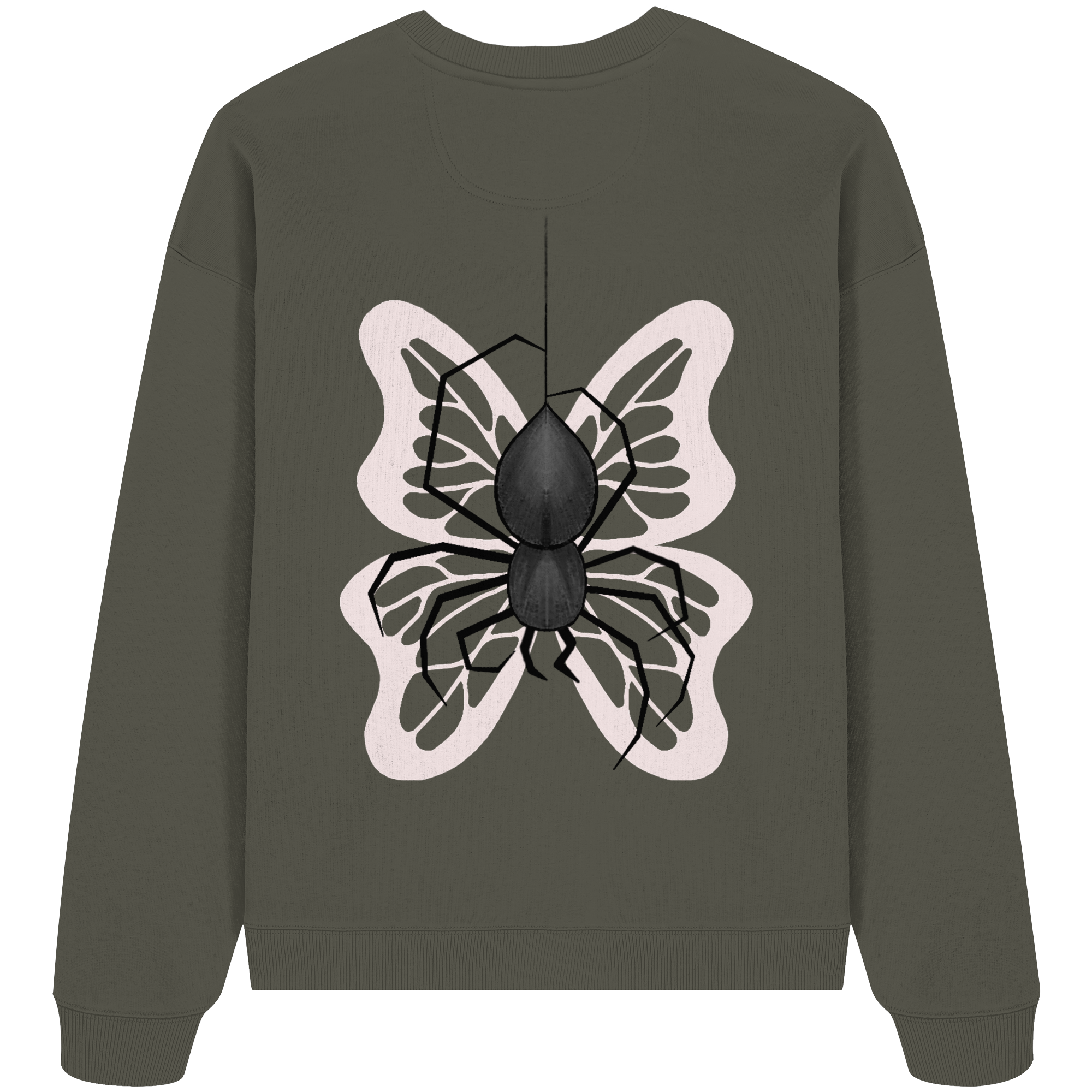 Sweater "Healing Web"  - Organic Oversize Sweatshirt - your beauty through other eyes