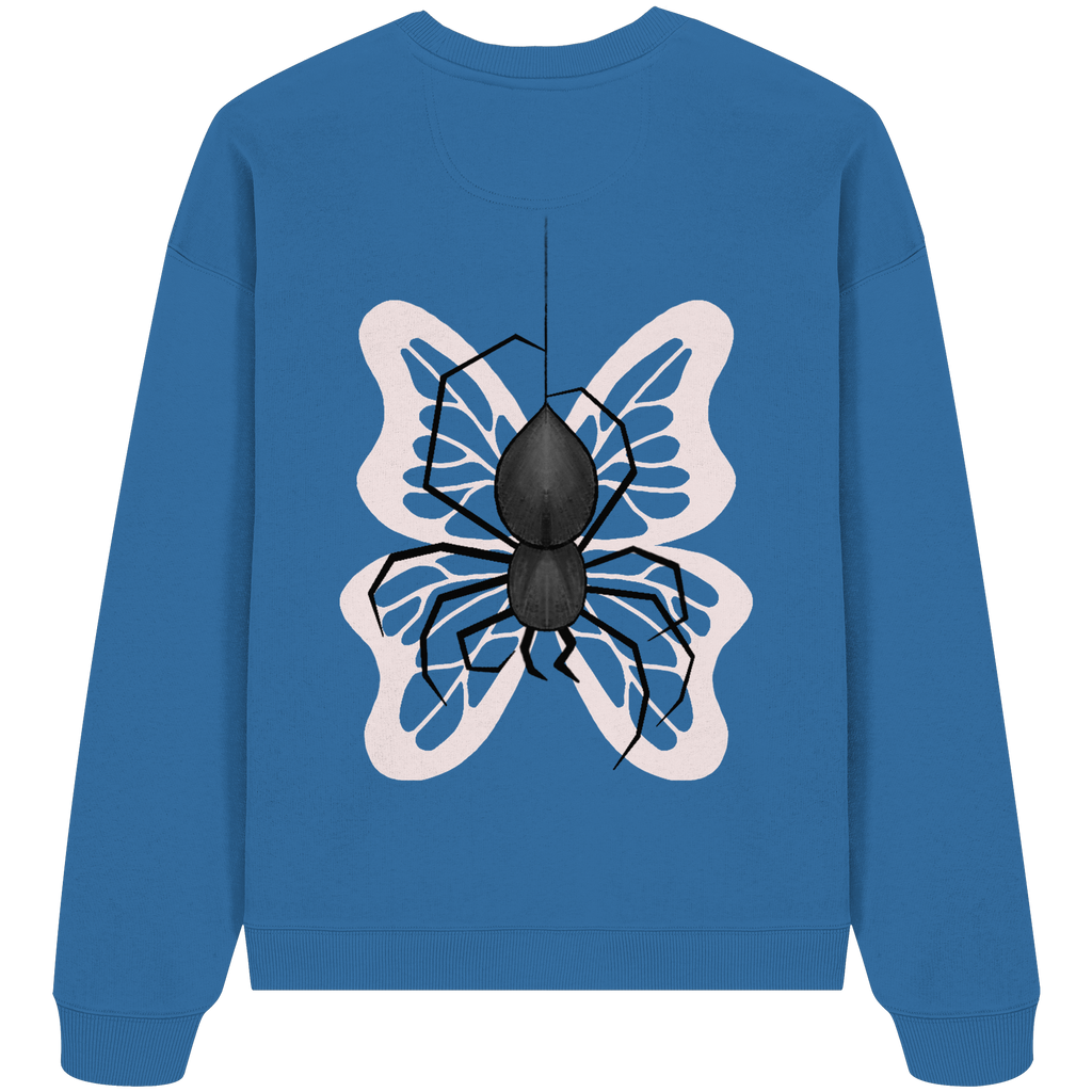 Sweater "Healing Web"  - Organic Oversize Sweatshirt - your beauty through other eyes