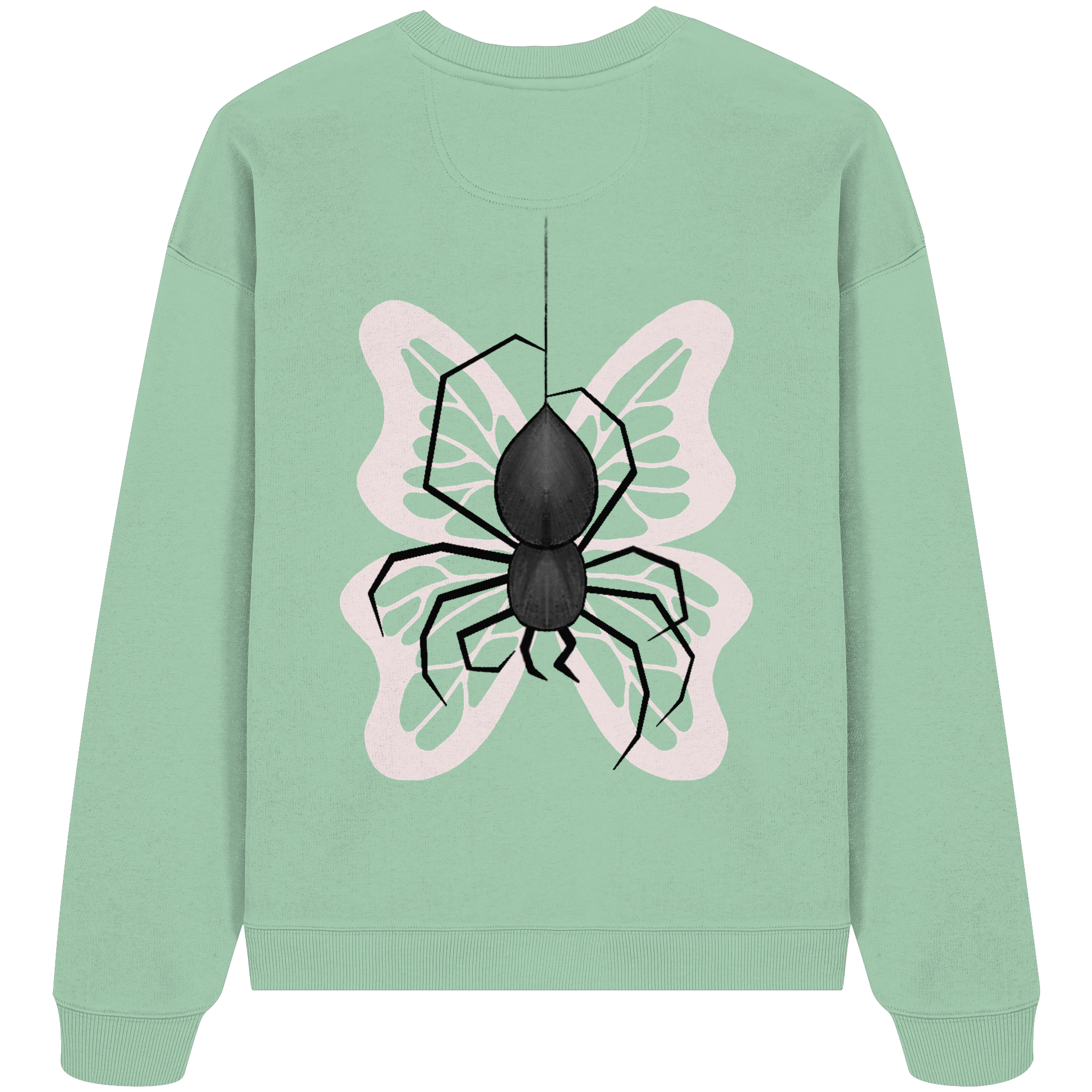 Sweater "Healing Web"  - Organic Oversize Sweatshirt - your beauty through other eyes