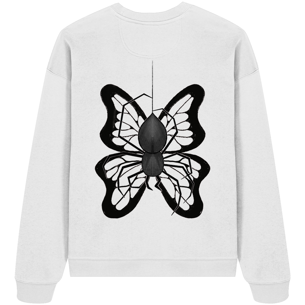 Sweater "Healing Web"  - Organic Oversize Sweatshirt - your beauty through other eyes