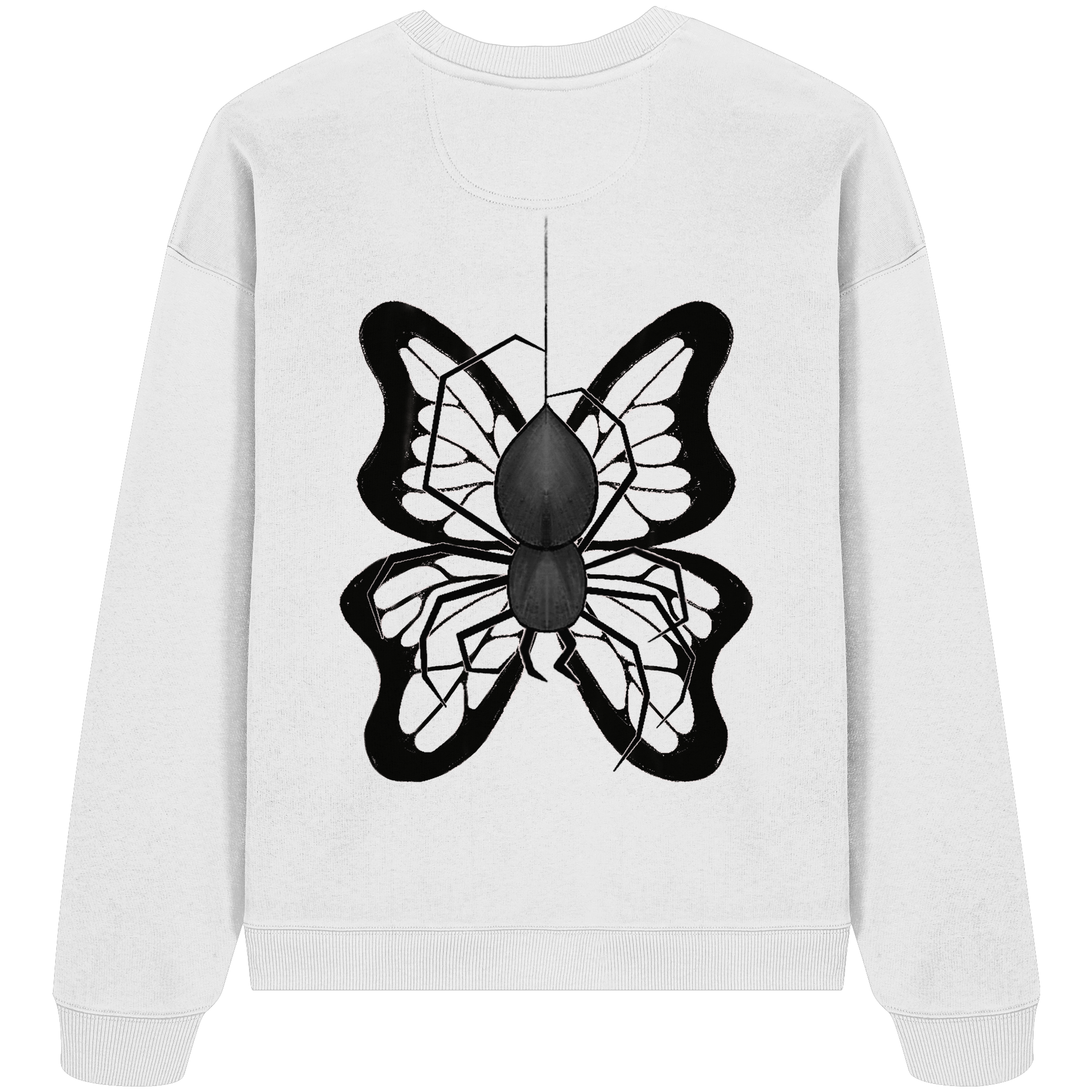 Sweater "Healing Web"  - Organic Oversize Sweatshirt - your beauty through other eyes