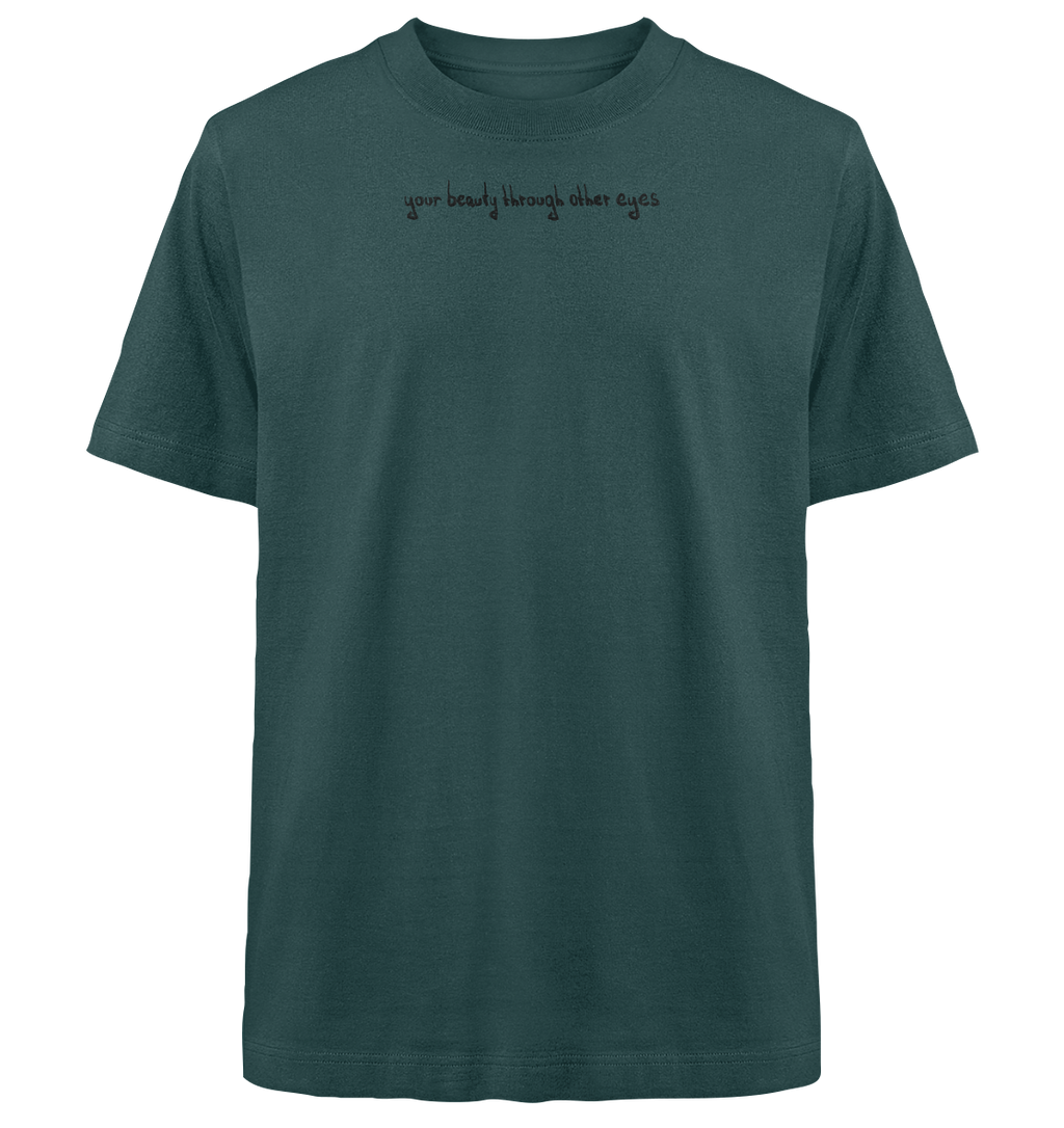 "Broken Wings, Healing Heart" - Heavy Oversized Organic Shirt - your beauty through other eyes