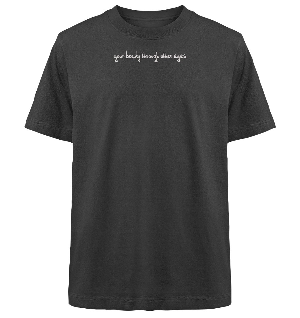 "Broken Wings, Healing Heart" - Heavy Oversized Organic Shirt - your beauty through other eyes