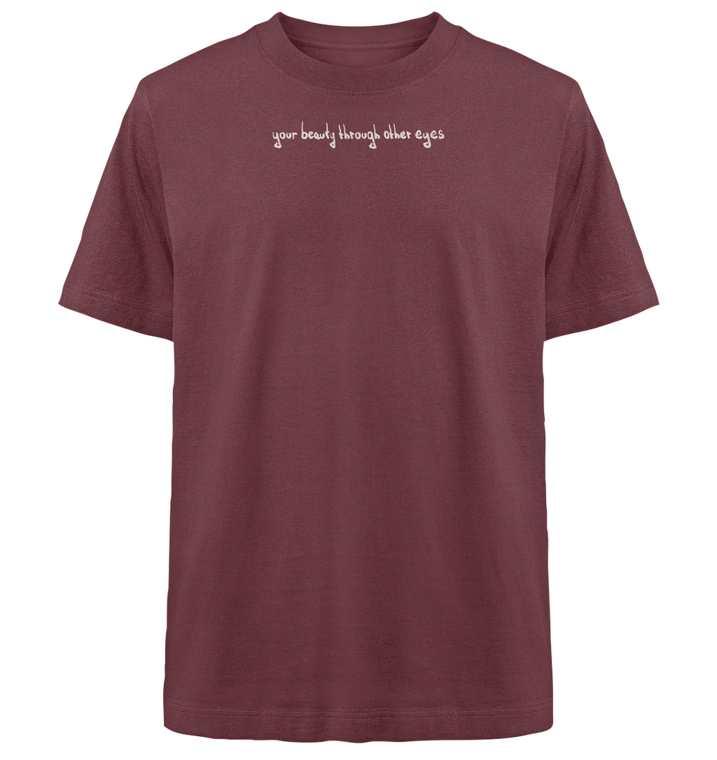 "Broken Wings, Healing Heart" - Heavy Oversized Organic Shirt - your beauty through other eyes
