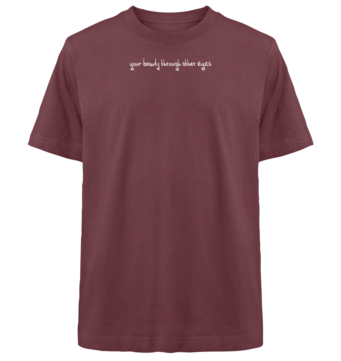 "Broken Wings, Healing Heart" - Heavy Oversized Organic Shirt - your beauty through other eyes