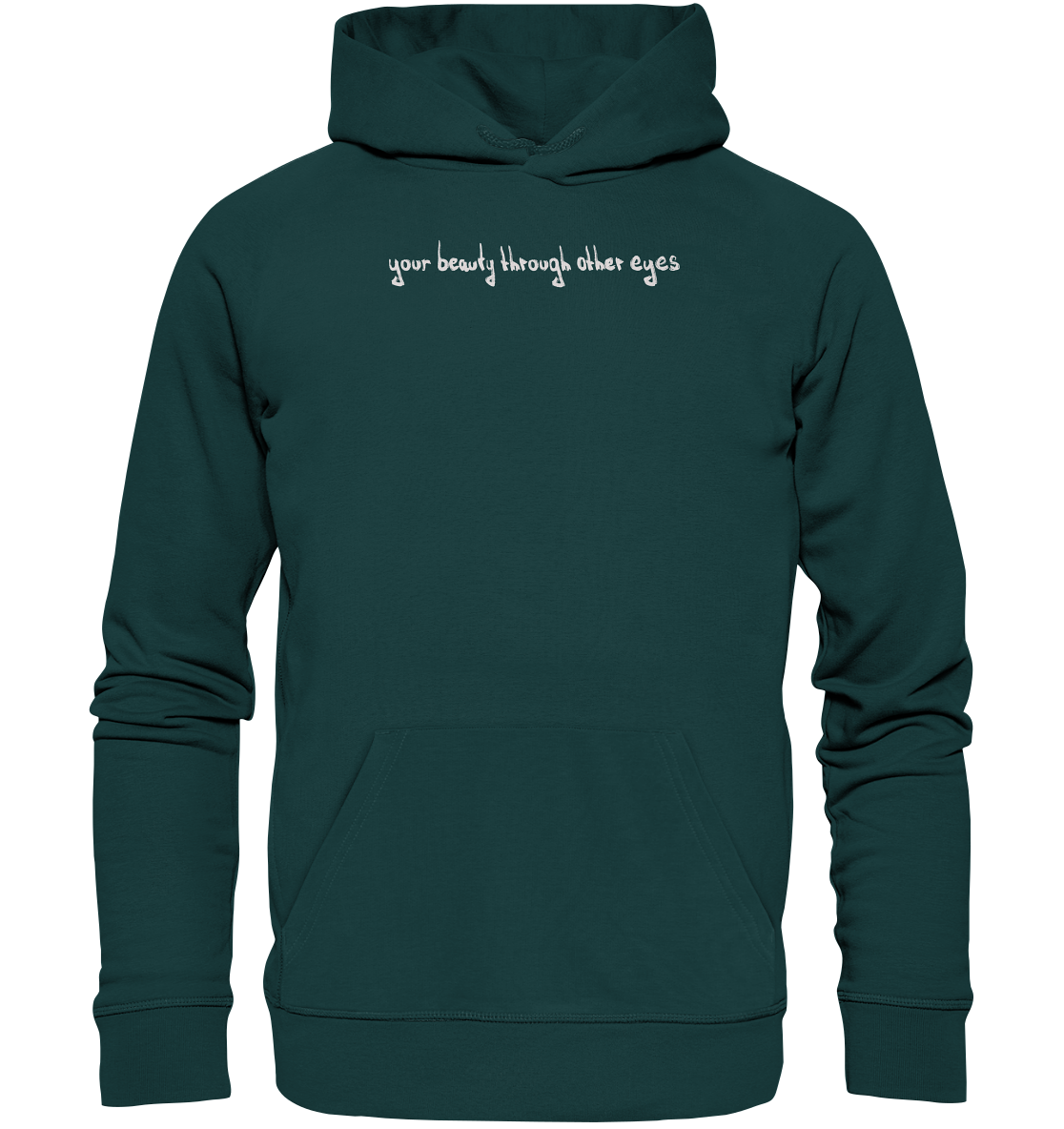 Organic Hoodie - "Whisper of Transformation" - Organic Hoodie - your beauty through other eyes