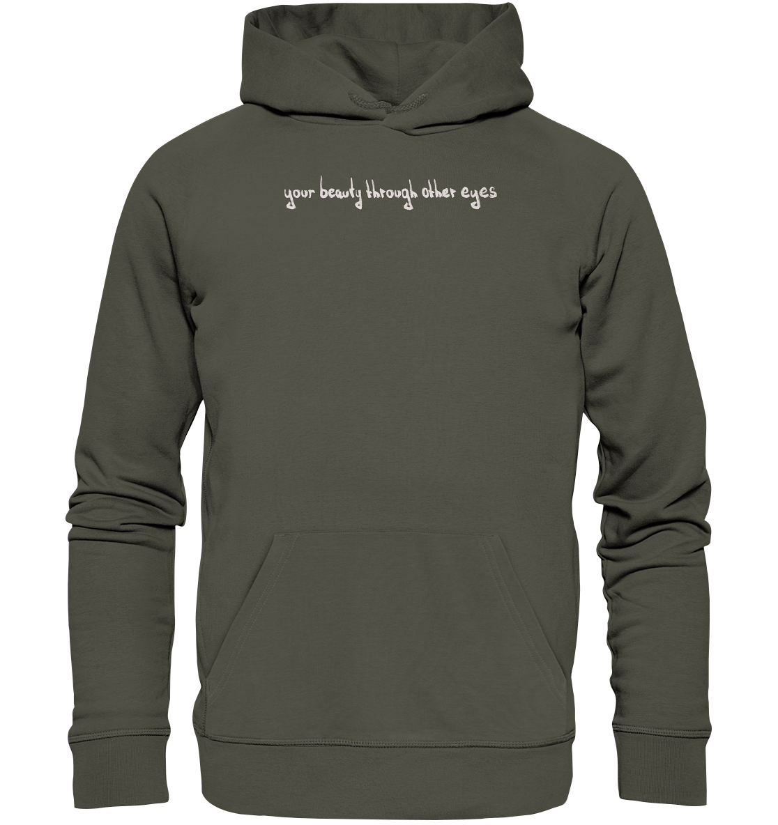 Organic Hoodie - "Whisper of Transformation" - Organic Hoodie - your beauty through other eyes