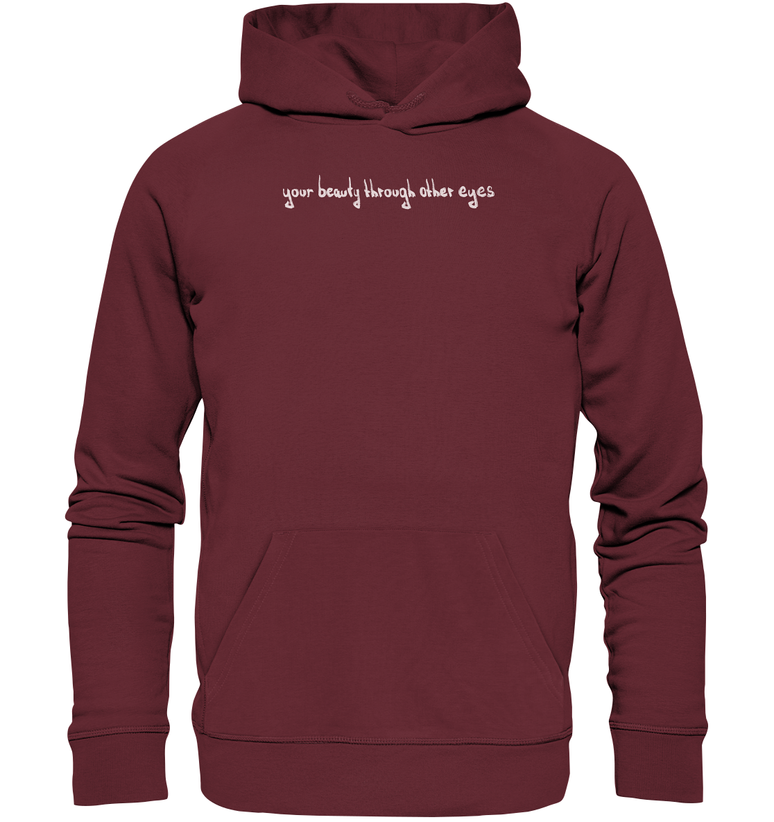 Organic Hoodie - "Whisper of Transformation" - Organic Hoodie - your beauty through other eyes