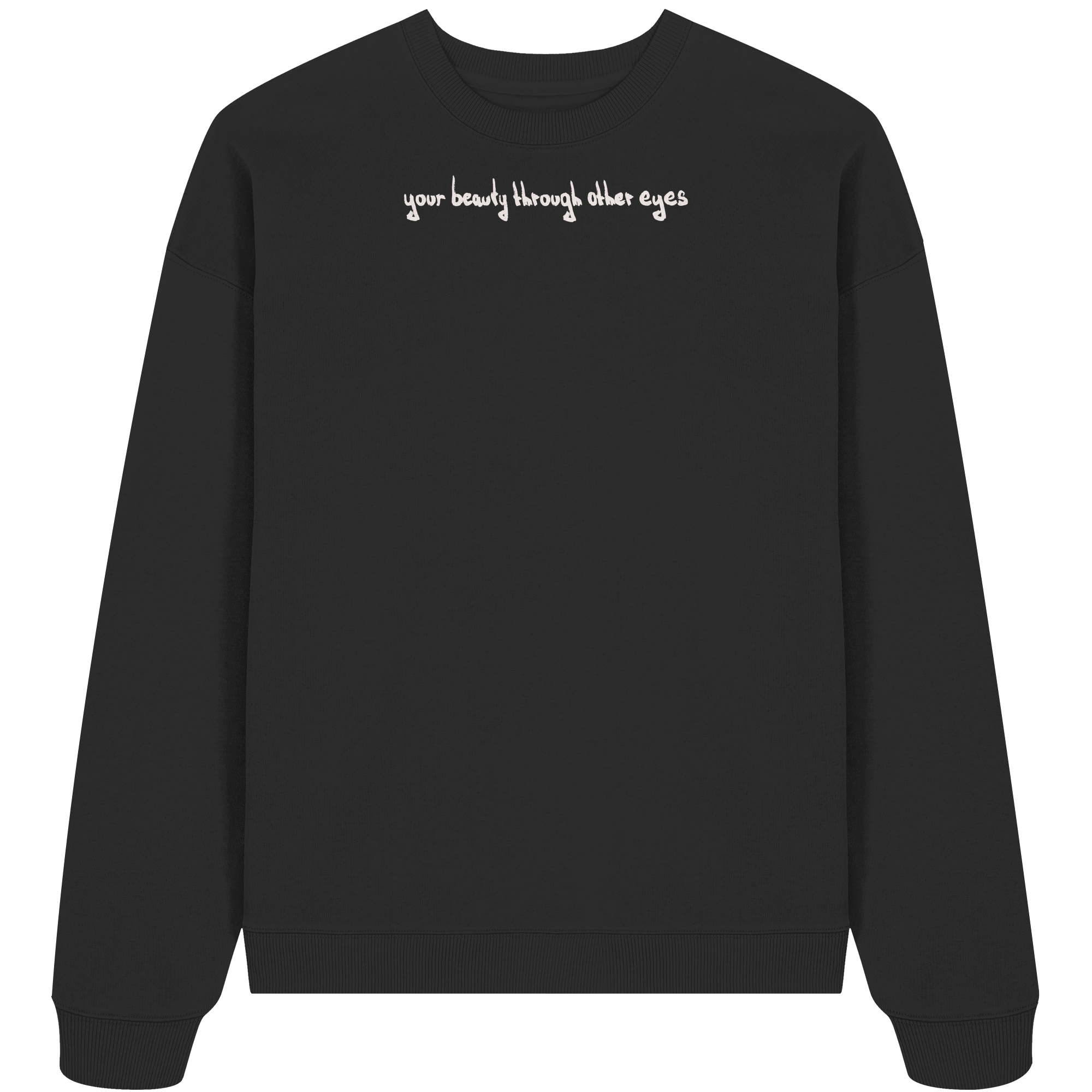 Sweater "Healing Web"  - Organic Oversize Sweatshirt - your beauty through other eyes