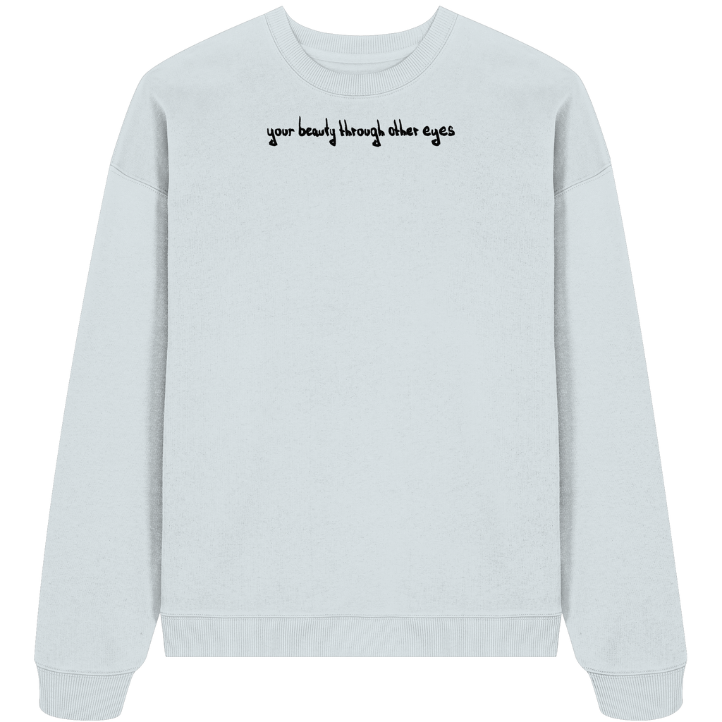 Sweater "Healing Web"  - Organic Oversize Sweatshirt - your beauty through other eyes