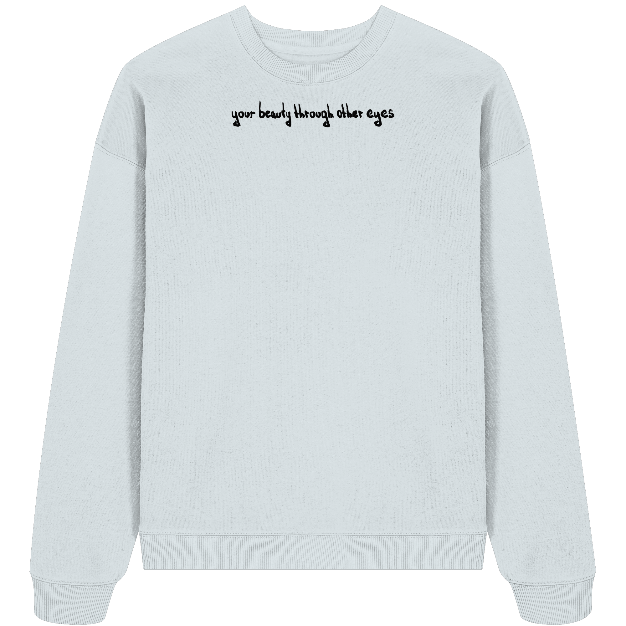 Sweater "Healing Web"  - Organic Oversize Sweatshirt - your beauty through other eyes