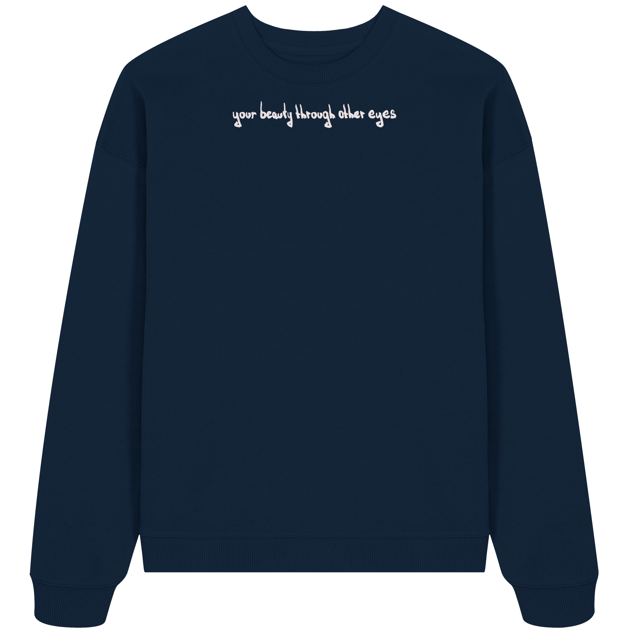 Sweater "Healing Web"  - Organic Oversize Sweatshirt - your beauty through other eyes