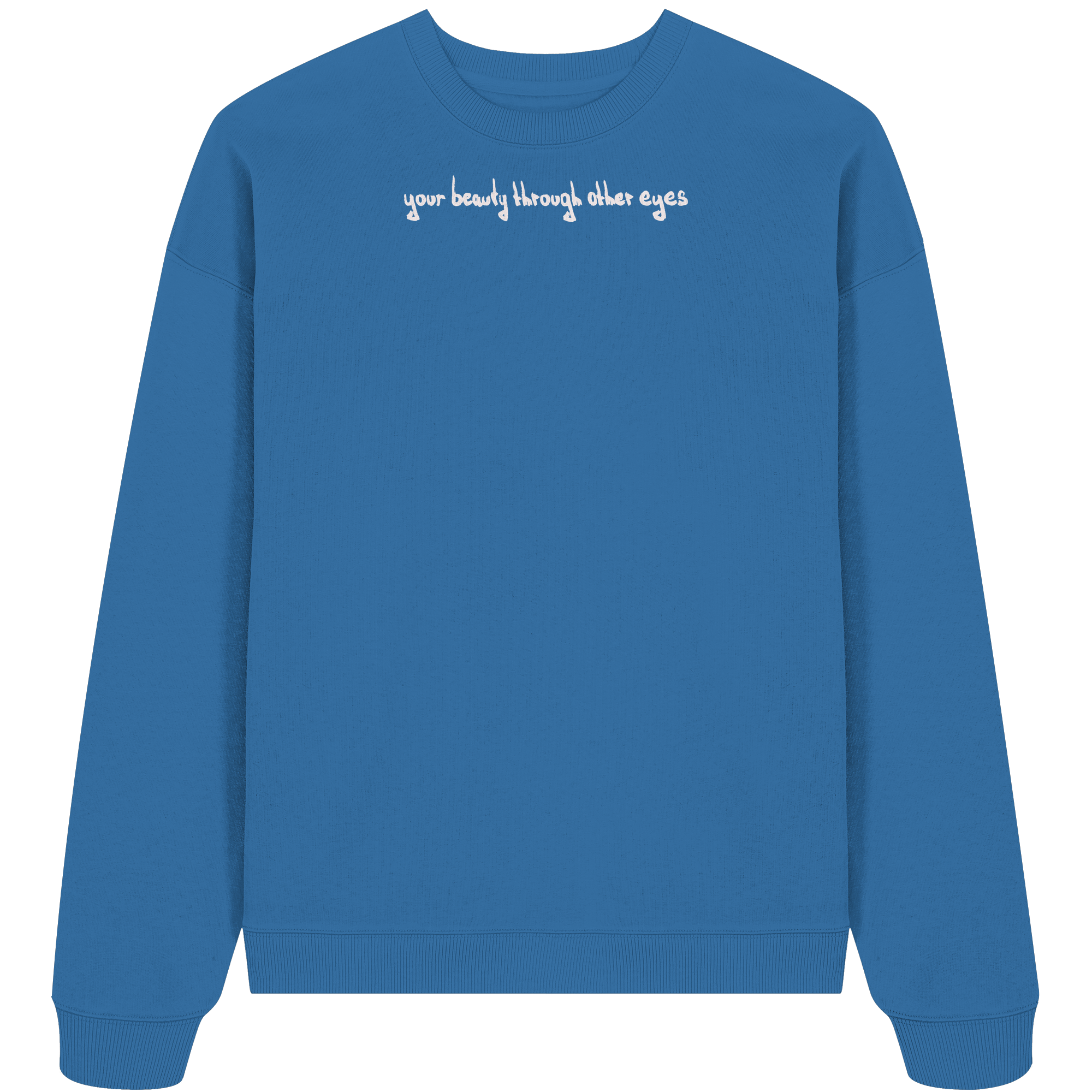 Sweater "Healing Web"  - Organic Oversize Sweatshirt - your beauty through other eyes