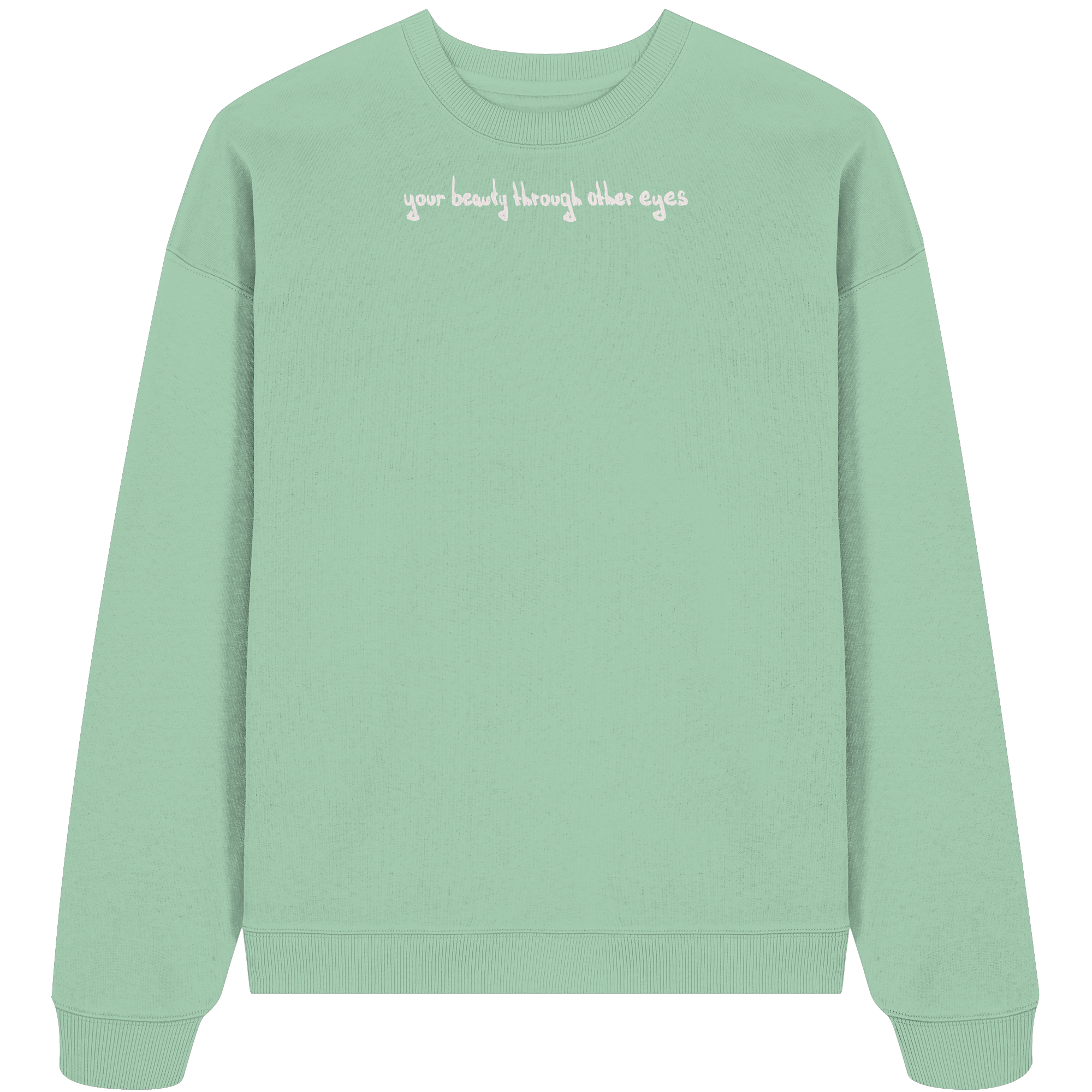Sweater "Healing Web"  - Organic Oversize Sweatshirt - your beauty through other eyes