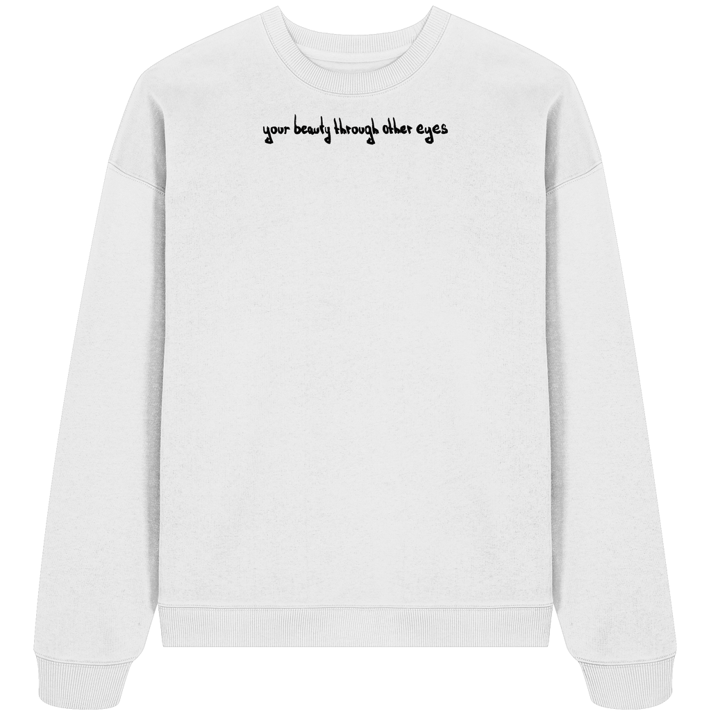 Sweater "Healing Web"  - Organic Oversize Sweatshirt - your beauty through other eyes
