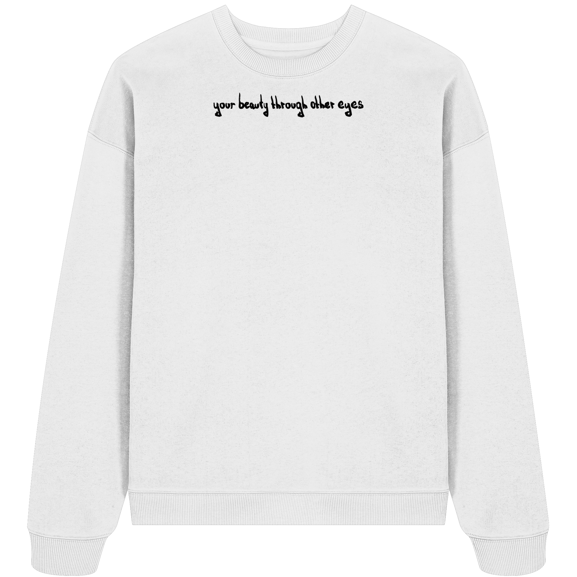 Sweater "Healing Web"  - Organic Oversize Sweatshirt - your beauty through other eyes